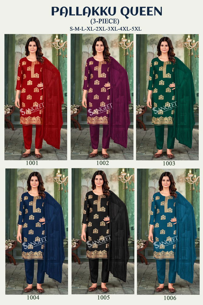 Pallakku Queen 3 Pieces Kurti With Bottom Dupatta Wholesale Price In Surat
